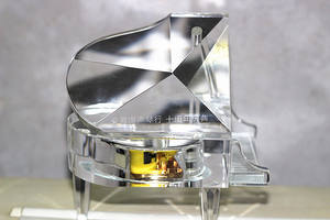 K9透明水晶钢琴摆件音乐盒批发时尚设计风格摆件水晶钢琴摆件 - Product Image 5