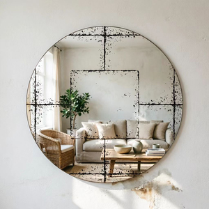 Miroir mural rond, décoration polyvalente pour la maison, pour chambres à coucher, salons, salles à manger, halls d'entrée et plus encore - Product Image 2