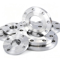 Bride en acier inoxydable poli SS304/SS316 Zhongwai PN10/PN16 RF/FF ASME B16.5 avec trous de boulons personnalisables, Hebei Chine