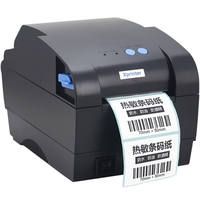 Printer Label Pengiriman Termal Xprinter XP-330B 3 Inci, Printer Barcode Hitam dengan USB dan BT, Tersedia, Bersertifikasi CE FCC RoHS CCC