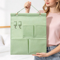 Organisateur mural de rangement en coton et lin multi-poches pour chambre, salle de bain, bureau – Gain de place, cadeau promotionnel, vente en gros