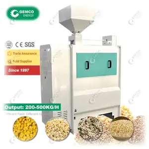 High-Spec Rice Wheat Lentil Small Maize Peeling Machine for Dry Wet Dehulling Dehusking Black Gram Corn Millet Broad Bean