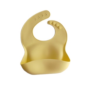 Manual Adjustable Silicone Feeding Bib with <b>Large</b> Pocket for Baby Girls Boys Home Use Waterproof - Product Image 3
