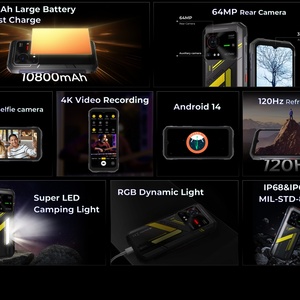 Teléfono Inteligente Resistente 5G, 10800mAh, 8+256GB, Android 14, Versión Global, Pantalla de 120HZ, Linterna para Camping, 64MP, Hotwav Mobile, Hotwav Hyper 7 - Product Image 6