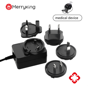 Alimentation médicale AC/DC 6V 18V 15V 19V <span class=keywords><strong>600mA</strong></span> 2.1A <span class=keywords><strong>5V</strong></span> 1.2A 2A, adaptateur secteur de qualité médicale IEC60601 pour tensiomètre - Product Image 1