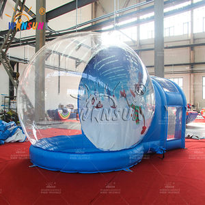 Надувной прозрачный купол WINSUN из ПВХ в виде снежного шара с тематическим фоном для вечеринок, аренда, надувная палатка-шар, категория товаров - Product Image 3