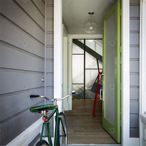 Fenêtre à <span class=keywords><strong>battant</strong></span> en profilé d'aluminium durable Prima avec verre à rupture thermique répondant aux normes locales pour les maisons modernes à revêtement blanc - Product Image 5