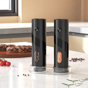 Nuevas Tendencias en Artículos de Cocina Juego de Molinillos Eléctricos de <span class=keywords><strong>Sal</strong></span> <span class=keywords><strong>y</strong></span> <span class=keywords><strong>Pimienta</strong></span> de 120 ml Operados por Batería con Control de Botón - Product Image 6