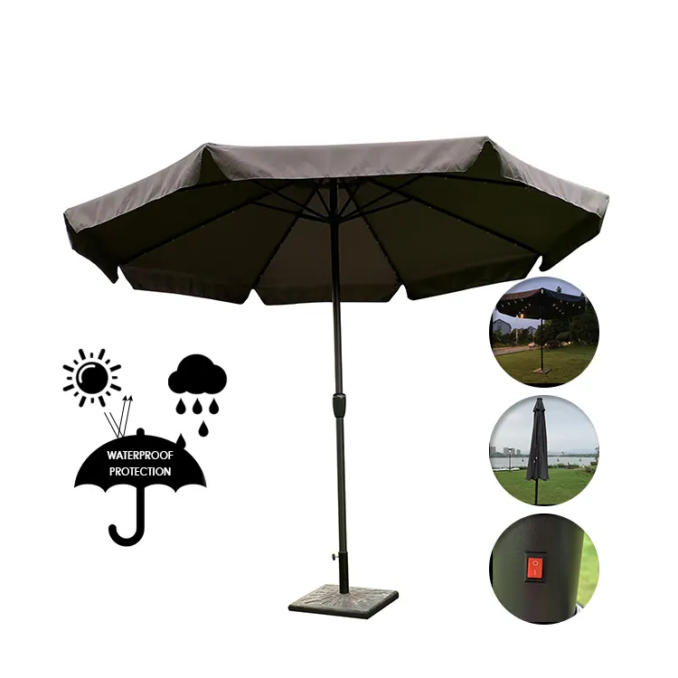 China Manufacturer Patio Pool Umbrellas Wholesale Price Outdoor Garden Umbrella Cafe Umbrella On Sale
