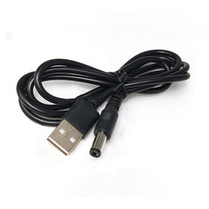 24V DC 5.5มม. 5.5x2.1มม. 2.5มม. ตัวผู้สายชาร์จ USB มุมขวา5.5x2.5มม. DC5521ขั้วต่อ USB - Product Image 1