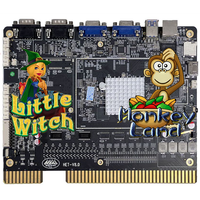 AstroGame 2 en 1 HET: Tablero de Juego de Habilidad con Pantalla Única y Doble, PCB Operado por Monedas, Tablero Multijuego para Máquina de Entretenimiento Arcade