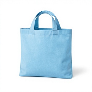 Cotton <b>Tote</b> <b>Bag</b> <b>with</b> <b>Pockets</b> Long Shoulder Strap and Short Handle Heavy Duty Foldable cotton <b>bag</b> Custom Logo Pattern - Product Image 6
