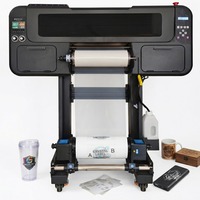 Printer DTF UV A3 Dual I1600 Printhead dengan Laminator Otomatis dan Printer Label Kristal UV