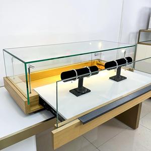 Vitrina <span class=keywords><strong>de</strong></span> Exhibición <span class=keywords><strong>de</strong></span> Joyería <span class=keywords><strong>de</strong></span> <span class=keywords><strong>Madera</strong></span> Sólida Nórdica con Cubierta <span class=keywords><strong>de</strong></span> Vidrio <span class=keywords><strong>y</strong></span> Mostrador <span class=keywords><strong>de</strong></span> Caja para Boutique Minorista - Product Image 4