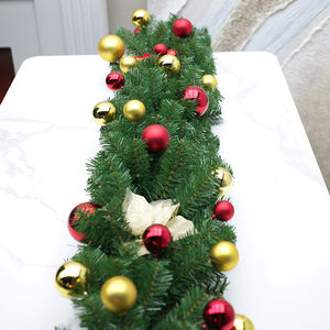 Decorazione Natalizia Ghirlanda in Rattan PVC Ecologico 2,7 Metri per Centri Commerciali e Hotel - Product Image 5