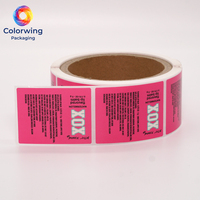 Etiqueta Adhesiva Personalizada, Resistente al Agua, con Diseño de Sandía, para Bálsamo Labial, en Rollo, con Logotipo Privado, para Envases de Tubo de 5g y Cuidado de la Piel