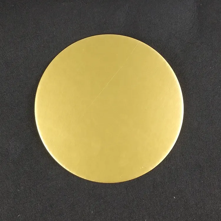 低moq 10インチ12インチ卸売ダンボールcakeboardゴールド使い捨て大紙ラウンドケーキボードサプライヤーケーキ