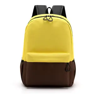New children's primary backpack school bag boys waterproof fashion yellow blue red book bags for kids