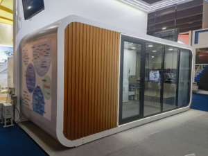 Maisons préfabriquées de luxe en forme de pod, conteneurs mobiles en acier, kits de maisons Apple Cabin à vendre - Product Image 3