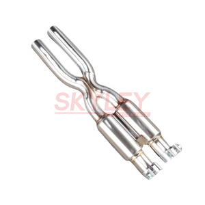 Tubo X de resonador de rendimiento para Maserati Quattroporte 4.2L/4.7L M139 Sedan 2004-2013 SS 304 Tubo medio de escape de igual longitud - Product Image 4