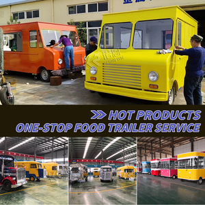 2025 support de concession électrique OEM chariots de restauration rapide cuisine mobile comptoir en acier inoxydable gâteau camion de nourriture remorque - Product Image 2