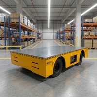 Chariot de transfert multi-tonnages sans rail, personnalisé, avec alarme sonore et lumineuse, conception sécurisée, pour pièces métalliques en bobine d'acier