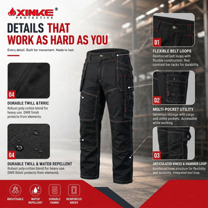 Wholesale Custom <strong>Mens</strong> Multi Pockets Construction Safety Worker Trousers Uniforms <strong>Men</strong> <strong>Work</strong> Cargo <strong>Pants</strong> - Product Image 2