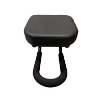Tabouret à genoux musulman réglable en hauteur, tabouret de méditation de yoga, avec coussin en cuir confortable