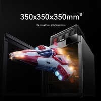 Imprimante 3D FDM PLA Zongwei Cube Kobra S1MAX Combo extra-large avec nivellement entièrement automatique et volume d'impression de 350x350x350 mm