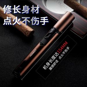 Honest Windproof Torch Lighter with Visible <b>Gas</b> for Adjustable Flame Refillable Butane for Cigars & Outdoor Use - Product Image 5