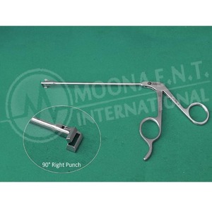 Pinces à poinçonner arthroscopiques professionnelles à 90 degrés avec pointe droite, mâchoire fine et poignée ergonomique en acier inoxydable - Product Image 3