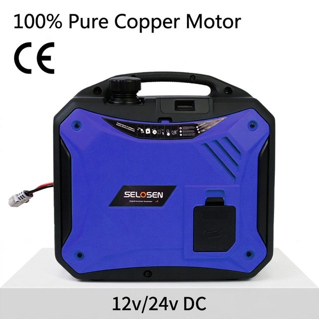 12 Volt Dc Generator Parking Use AC Generator Small Intelligent Automatic Start 2000W Output 7L Fuel tank Dc Generator 24v