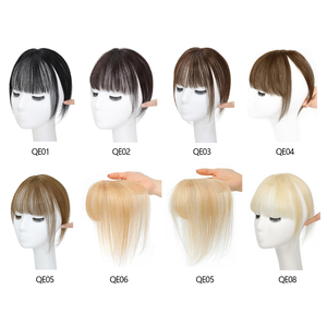 Vendita calda 5x7 Base di seta veri capelli umani Topper 360 ° 3D Cover Clip naturale in frangia parrucchino per le donne con diradamento - Product Image 4