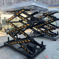 Plateforme élévatrice à ciseaux hydraulique fixe Konty, élévateur de fret électrique, construction en acier allié, table 1900x1500mm 20/17