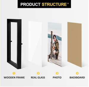 Marco de Fotos Personalizable para Mascotas, Madera Maciza <span class=keywords><strong>con</strong></span> <span class=keywords><strong>Nombre</strong></span> de Mascota y Fecha Grabados para Apreciar Recuerdos Preciosos. - Product Image 2