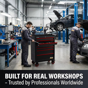 Armoire à outils Rockshell à 7 tiroirs verrouillables, antirouille, en acier au chrome-vanadium, avec roues, certifiée CE, OEM OBM, chariot de rangement pour <span class=keywords><strong>garage</strong></span>, automobile - Product Image 4