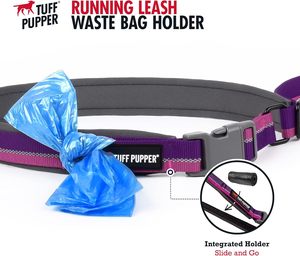 Tuff Pupper Hands Free Adjustable Dog Leash Lightweight for Running Jogging Walking Padded Waist Belt (24-50 inch) Adjusts 3 to - Product Image 4