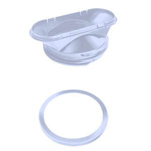 Zerone 15CM <span class=keywords><strong>Raccord</strong></span> de tuyau d'évacuation <span class=keywords><strong>pour</strong></span> <span class=keywords><strong>climatiseur</strong></span> portable à usage domestique, adaptateur avec anneau de fixation - Product Image 2