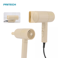 Secador de Pelo PRITECH Profesional de Viaje, Plegable, Portátil, Mini Secador Iónico de 1200W, Herramientas de Peinado Compactas