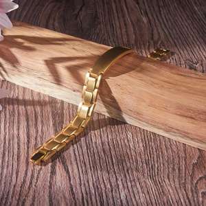 3500 Gauss mıknatıslar ile çelik Metal bileklik manyetik toka kayış moda Charm bilezikler ile terapötik manyetik terapi - Product Image 4