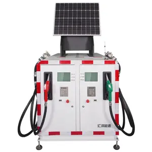 Station de carburant mobile Huiyang avec fonction solaire, station de remplissage de carburant 2000L