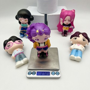 Juguete de descompresión de rebote lento con sonido, hecho a mano, modelo de PU, figuras decorativas de grupo Kpop Witch Hunting, caja sorpresa, éxito transfronterizo - Product Image 4