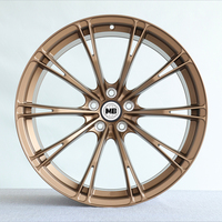 Rines Forjados Premium de Construcción Monobloque de 15-24 Pulgadas 5X114.3 5X115 5X127 Diseño de Carreras con Diámetro Central Personalizado para Autos Deportivos