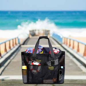 Bolsa de malla grande personalizada con cremallera, fabricante OEM ODM para piscina y playa - Product Image 6