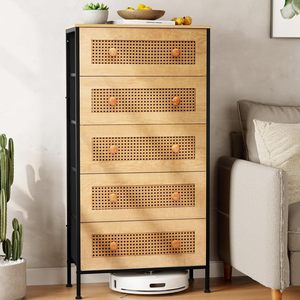 Cross-border rattan <b>storage</b> <b>cabinet</b>, high-value home <b>bedroom</b> furniture, large-capacity floor-standing <b>storage</b> <b>cabinet</b> with - Product Image 3