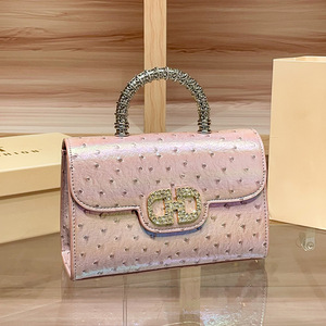 Bolso de Mano de Piel Sintética con Patrón de Avestruz, Diseño de Alta Gama para Mujer, 2026, Nuevo, Hecho a Mano, Tipo Bandolera - Product Image 2