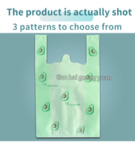 Sacs en T-shirt personnalisés en PEHD durables avec impression flexo, en matériau biodégradable pour expositions, supermarchés et commerce de détail