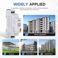 UENYOIEK Relais intelligent WiFi 16A AC85-240V à montage DIN, contrôle vocal et par application, avec fonction minuterie pour l'automatisation des bâtiments résidentiels