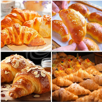 Machine automatique à former des croissants en acier inoxydable, laminoir à pâte, machine à faire du pain et des croissants