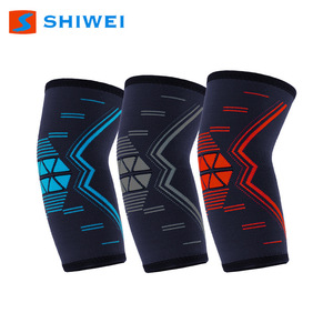 Support de coude élastique en tricot Shiwei, respirant, protection sportive pour le basketball, adulte - Product Image 3